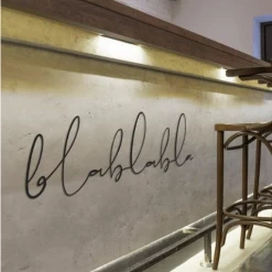 Metalen Wanddecoratie Blablabla