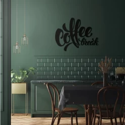 Metalen Wanddecoratie Coffee Break -Woonmeubelwinkel metalen wanddecoratie coffee break 2