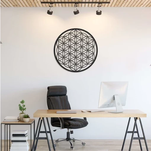 Metalen Wanddecoratie Flower Of Life 7 Metalen Wanddecoratie Flower Of Life - Afbeelding 5