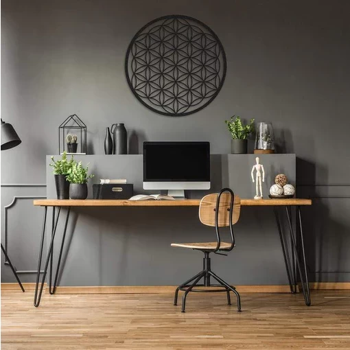 Metalen Wanddecoratie Flower Of Life 3 Metalen Wanddecoratie Flower Of Life