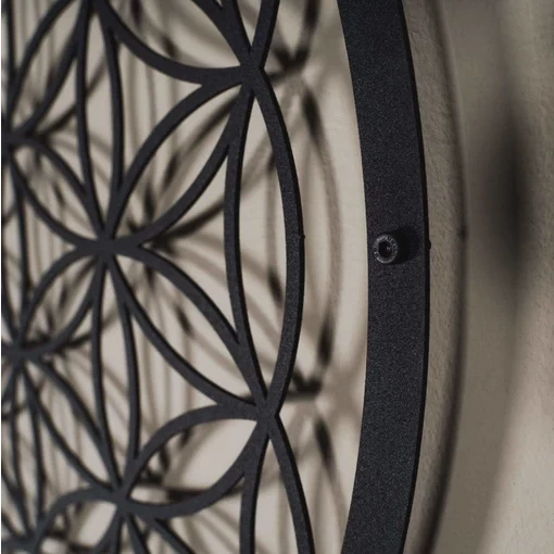 Metalen Wanddecoratie Flower Of Life 4 Metalen Wanddecoratie Flower Of Life - Afbeelding 2