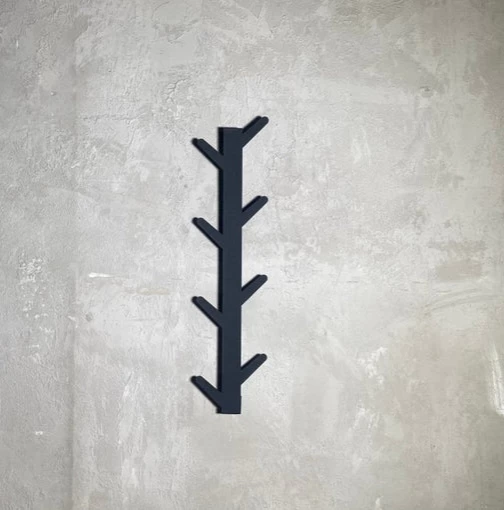 Metalen Wanddecoratie Kapstok 3 Metalen Wanddecoratie Kapstok