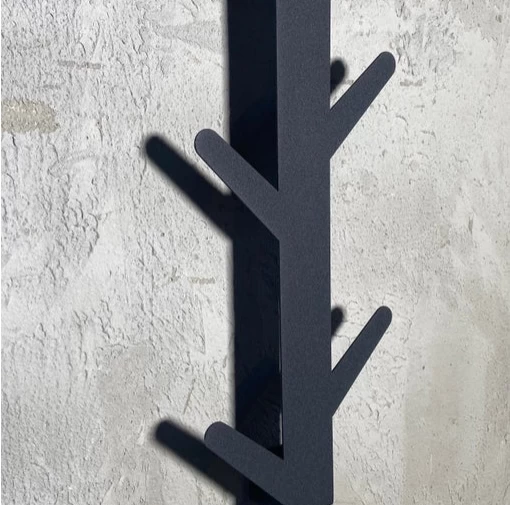Metalen Wanddecoratie Kapstok 4 Metalen Wanddecoratie Kapstok - Afbeelding 2