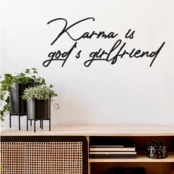 Metalen Wanddecoratie Karma