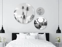 Muurcirkel Set: Hert En Natuur (set 1)