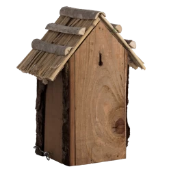 Nestkast Koolmees Rieten Dak -Woonmeubelwinkel nk07 02