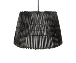 Hanglamp - Rotan - Black Wash - ø33 Cm -Woonmeubelwinkel rhl48bw 1 300x248 1