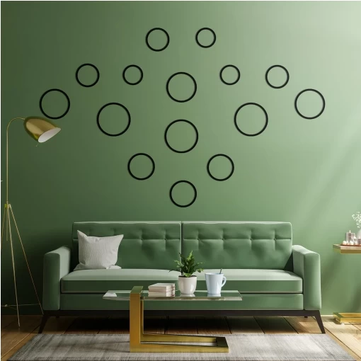 Metalen Wanddecoratie Cirkels 10 Metalen Wanddecoratie Cirkels - Afbeelding 8