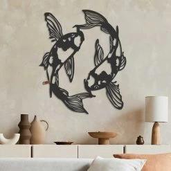 Geometrische Twin Koi