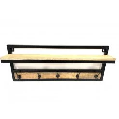 Kapstok Industrieel Met Haken 75x12,5x30 Cm