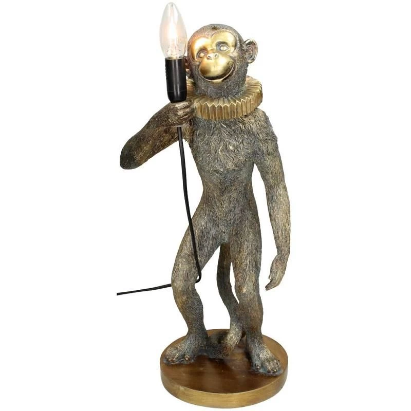 Tafel Lamp Monkey Gold 53x22x23 Cm 3 Tafel Lamp Monkey Gold 53x22x23 Cm