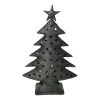 Handgemaakte Waxinehouder Industrieel H40 Cm -Woonmeubelwinkel xmas tree antique gold h40cm